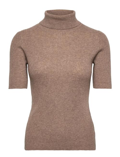 Davida Cashmere | Turtleneck Rib T-Shirt | XL