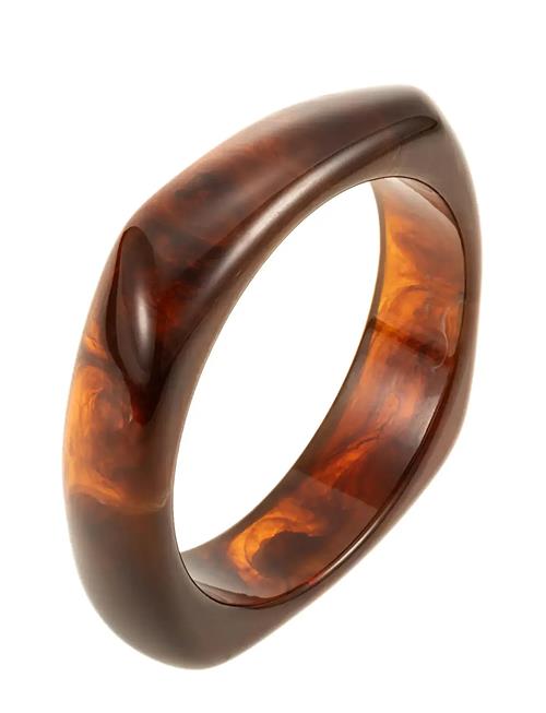 By Jolima | Resin Bangle Large Brown | ONE SIZE