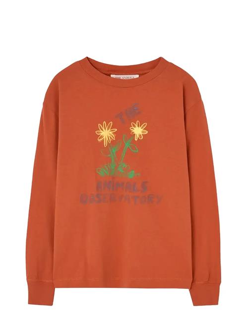 THE ANIMALS OBSERVATORY | Flowers Red Dof Lonf Sleeve T-Shirt | 6 Y