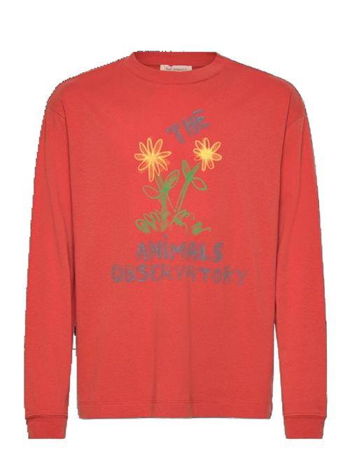 THE ANIMALS OBSERVATORY | Flowers Red Dof Lonf Sleeve T-Shirt | 12 Y