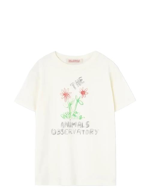 THE ANIMALS OBSERVATORY | Flowers White Rooster T-Shirt | 4 Y