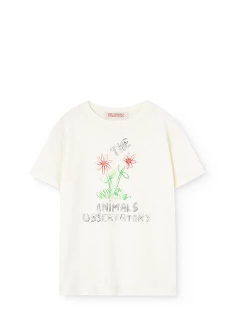 THE ANIMALS OBSERVATORY | Flowers White Rooster T-Shirt | 12 Y