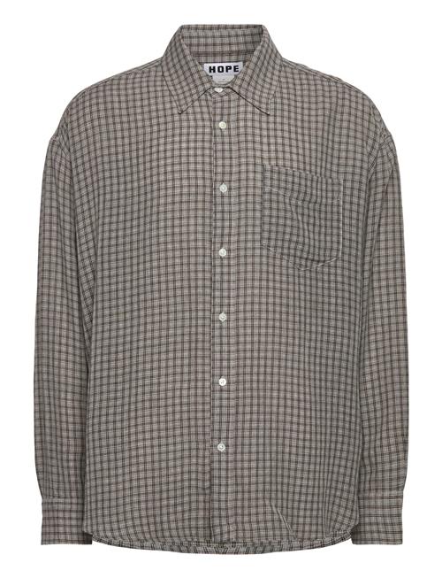 Hope | Room Shirt Soft Grey Check-52 | 50