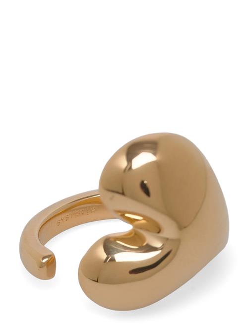 Syster P | Bolded Heart Ring Gold | 7
