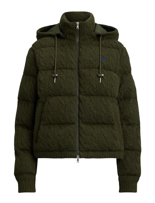 Polo Ralph Lauren | Cable-Knit Wool-Cashmere Quilted Jacket | M