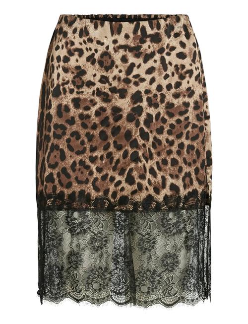 NOISY MAY | Nminferno Mw Short Satin Lace Skirt | XS