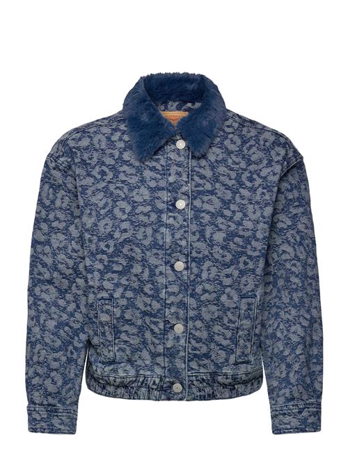 Levi's | Levi's® Fur Collar Leopard Oversized Trucker Jacket | 158 CM