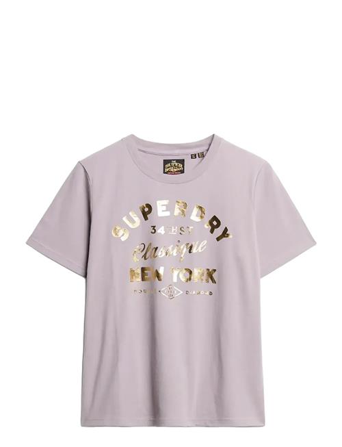 Superdry | Luxe Metallic Logo Relaxed Tee | 10