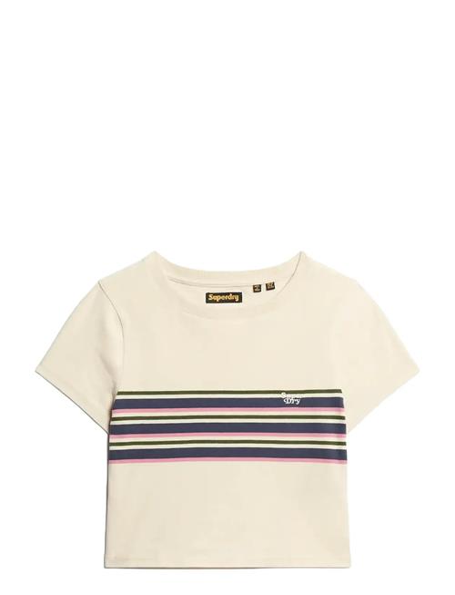 Superdry | Vintage Stripe Crop Tee | 10