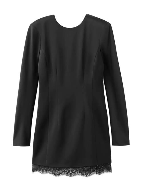 Mango | Open-Back Dress With Lace Trim Hem | M