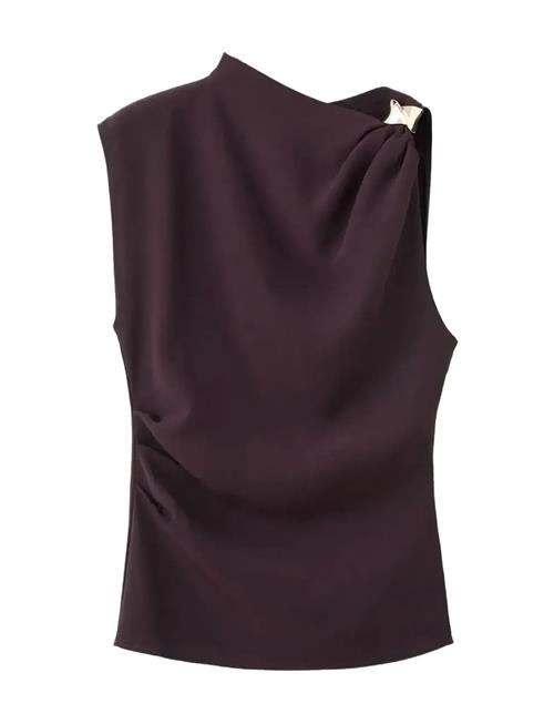 Mango | Asymmetrical Blouse With Metallic Detail | S