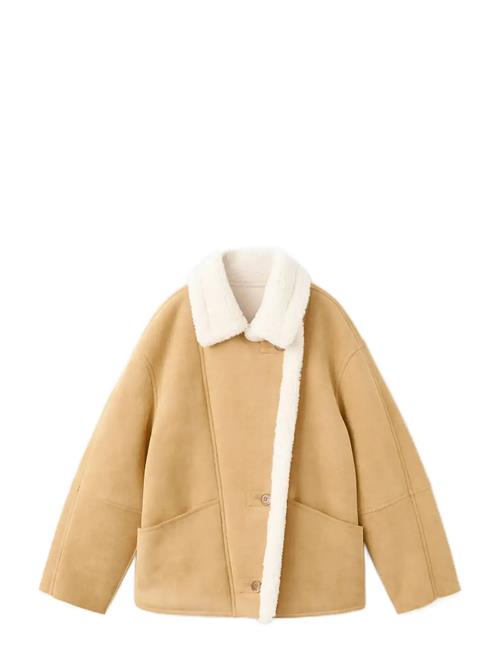 Mango | Suede-Effect Jacket With Shearling Collar | M