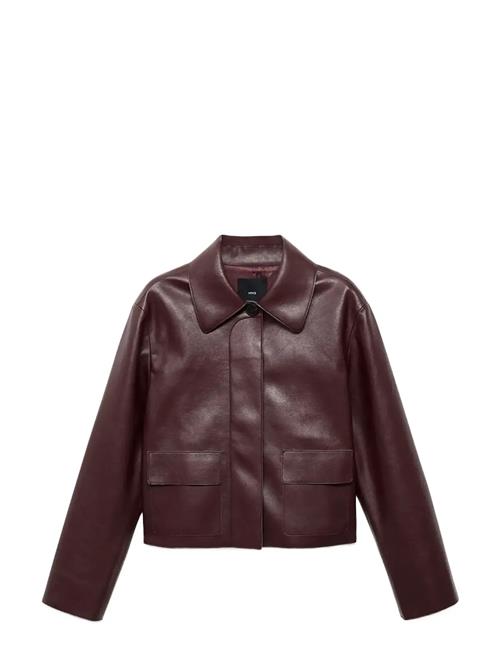Mango | Faux-Leather Jacket With Pockets | L