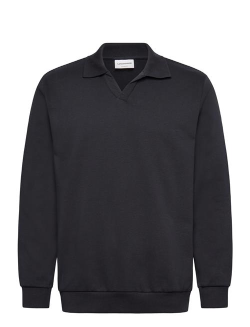 Lindbergh | Sweat V-Neck Polo L/S | L