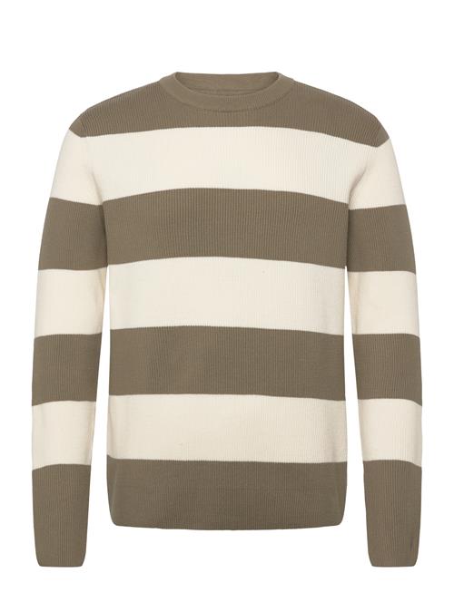 Lindbergh | Rib Knitted Block Stripe O-Neck Kni | XXL