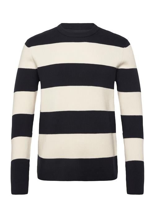 Lindbergh | Rib Knitted Block Stripe O-Neck Kni | XL