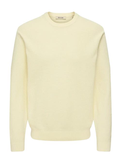 ONLY & SONS | Onstony Ds 12 Ls Waffle Crew Knit Noos | M
