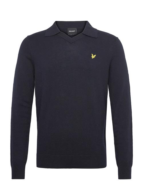 Lyle & Scott | Cotton Merino Football Collar Jumper | L