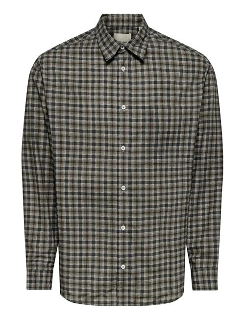 ONLY & SONS | Onsbali Poplin Checked Rlx Fit L/S Shirt | S