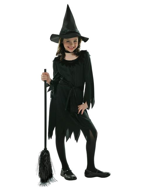 IPK | Children's Witch Costume; Dress, Hat And Belt 104-114 Cm | 104/116CM