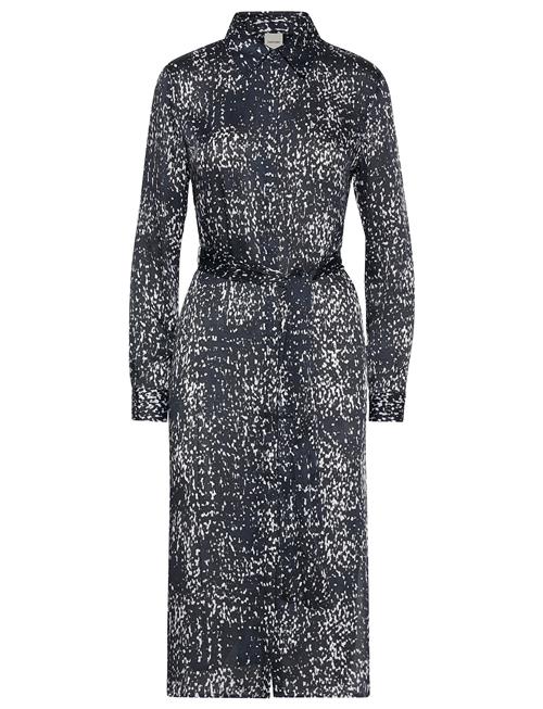 Calvin Klein | Printed Textured Satin Ls Shirtd | S