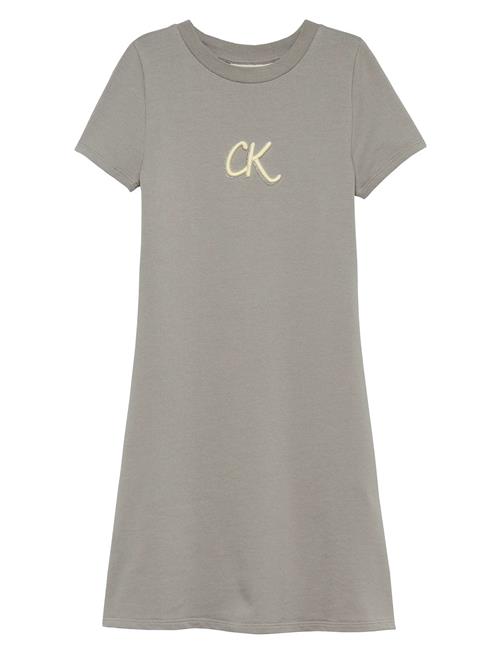 Calvin Klein | Metallic Print Ls A-Aline Dress | 170