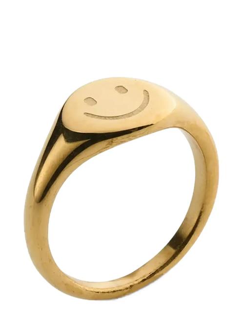 Timi of Sweden | Dixie - Smiley Face Signet Ring Stainless Ste | 55