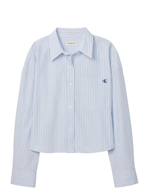 Calvin Klein Jeans | Yarndye Cotton Poplin Cropped Sh | M