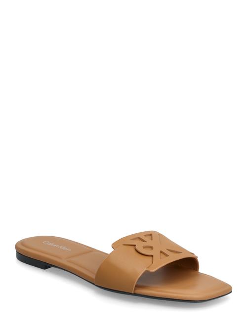 Calvin Klein | Square Flat Sandal Emblem | 39