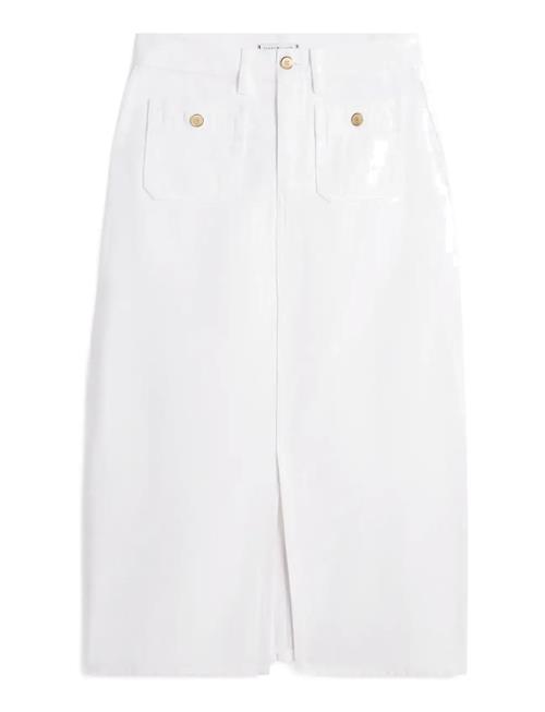 Tommy Hilfiger | Dnm White Midi Straight Skirt Hw | 44