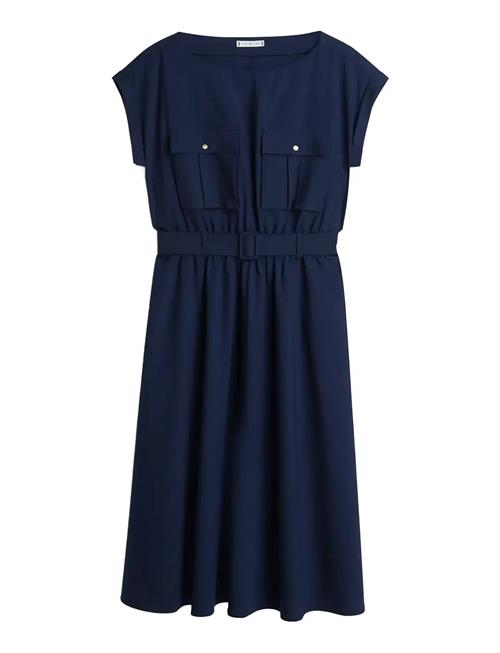 Tommy Hilfiger | Wool Blend Belted Dress | 42