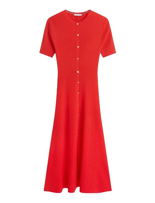 Tommy Hilfiger | Rayon Rib F&F Midi Dress | R/L