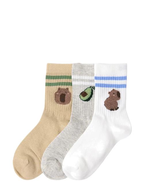 Lindex | Sock 3 P Capybara | 22/24