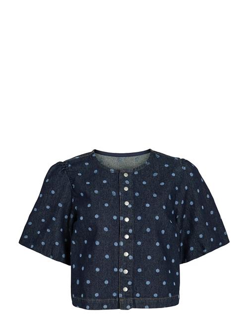 Vila | Vipal 2/4 Dot Denim Top | 36