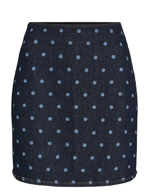 Vila | Vipal Hw Dot Short Denim Skirt | 36