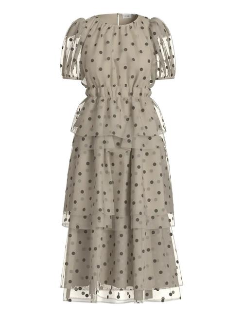 Vila | Vivane S/S O-Neck Midi Dress/Dc/Ka | 38