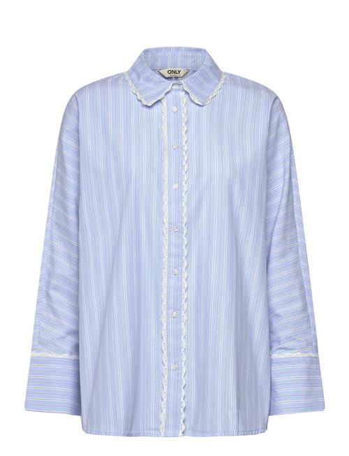 ONLY | Onlosiris Ls Striped Lace Shirt Wvn | S
