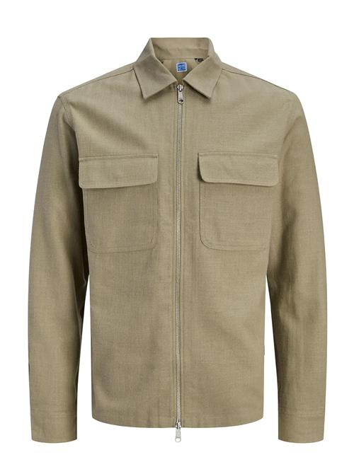 Jack & Jones | Jprblurayle Linen Blend Zip Ls Shirt Smu | S