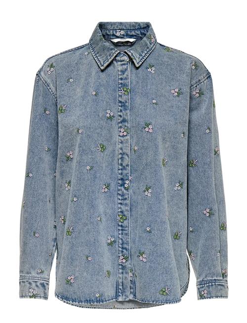 ONLY | Onlvera L/S Flower Emb Shirt Dnm Noos | S