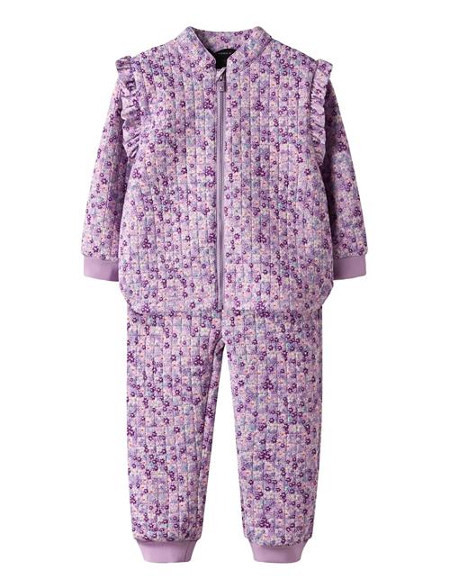 name it | Nmfmoon Quilted Set Aop 1Fo | 110