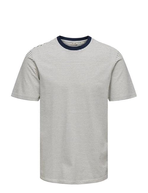 ONLY & SONS | Onsfred Life Rlx Ss Stripe Tee Noos | XXL