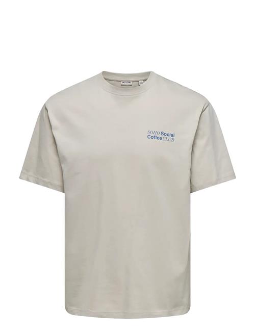 ONLY & SONS | Onsfred Coffee Club Rlx Ss Tee | S