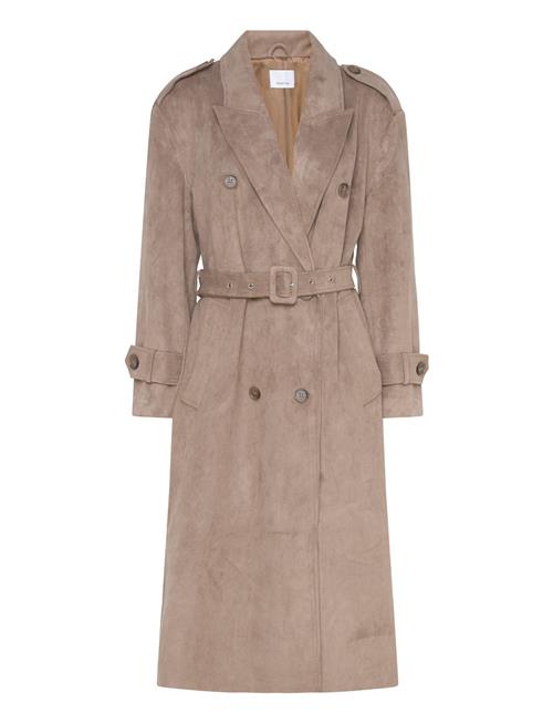 Dante6 | Dante6-Solen Faux Suede Trenchcoat | 36