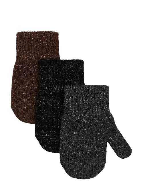 mikk-line | Magic Mittens 3 Pack W. Lurex | 0-2Y