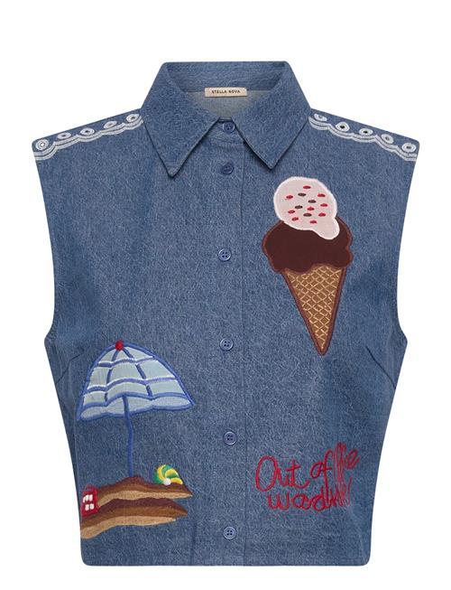 Stella Nova | Out Of Office Embroidered Top | 36