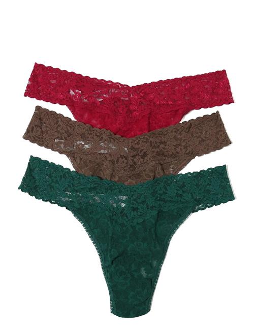 Hanky Panky | Hanky Panky Signature Lace, Low Rise Thong, 3 Pack Boxed | ONE SIZE