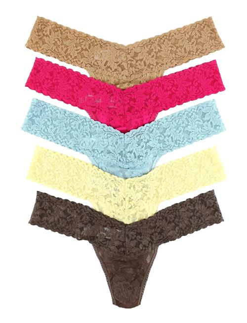 Hanky Panky | Hanky Panky Multi Pack - Signature Lace Low Rise Thong - 5 Pack | ONE SIZE