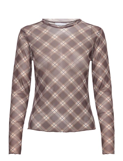 Vila | Vininna New L/S Check Mesh Top | L