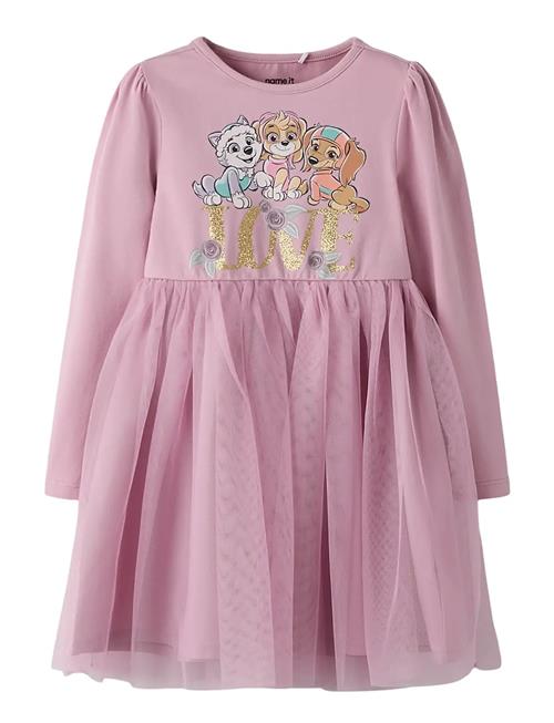 name it | Nmfmebba Pawpatrol Ls Tulle Dress Cplg | 98