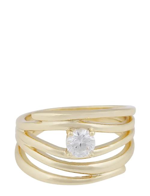 SNÖ of Sweden | Jen Stone Irregular Ring G/Clear - M | M